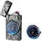 RSBYE Encendedor Eléctrico Delfín con Reloj, Encendedores de Plasma de Doble Arco, Elegante Encendedores Personalizado, USB Recargable Encendedor para Hombre y Mujer con Caja de Regalo (Negro)