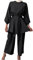Gebetskleidung für Frauen Abaya Muslim Damen Muslimische Islamische Langarm Top + Lang Hose 2 Teiler Kaftan Khimar Namaz Elbisesi Ramadan Burka Ganzkörper Outfit Schwarz L