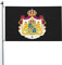 Großes Wappen von Schweden Flaggen, dekorative Flaggen für den Außenbereich, 3 x 5 Fuß, 100% Polyester, Außen-Allwetterflagge, die Farbe ist hell und leicht zu verblassen, schnell trocknend.