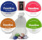 Balsamo per labbra vaselina, confezione multipla include balsamo per labbra rosa, originale, cacao e aloe con sacchetto carino Jolafunbs e adorabili carte regalo