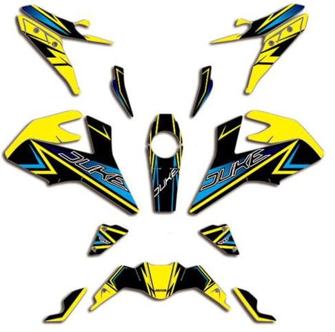 ENARUI Dekor Aufkleber Decals Graphics Kompatibel mit KTM Duke 125 390 2017 2018 2019 2020