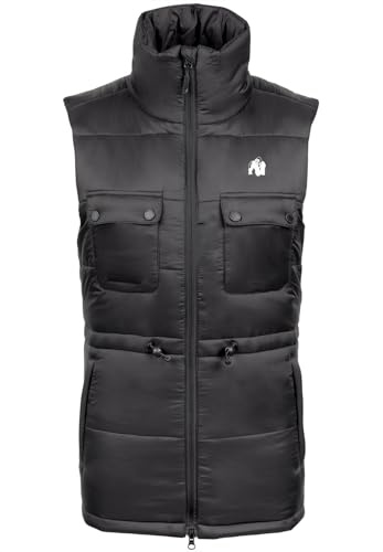 Gorilla Wear Lucia Puffer Jacket Damen normale Passform Weste Tailliert Kordelzug