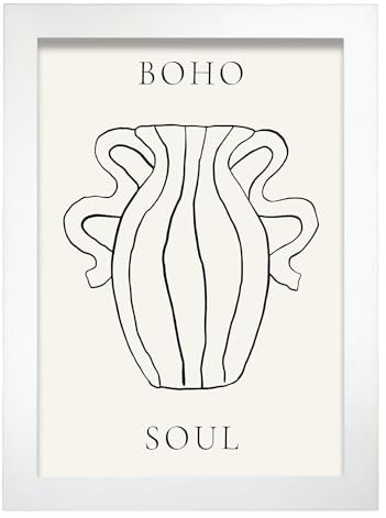 Nacnic Amphora Pot Poster. In Spiritual Vases Decorative frame for your living room, bedroom, home. Wall art print. Sizes A4 with White Frames