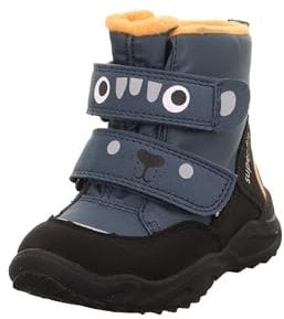 Superfit Baby Jungen GLACIER warm gefütterte Gore-Tex Stiefel, SCHWARZ/ORANGE 0000