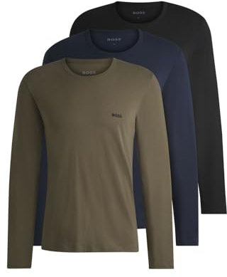 BOSS Men's LSShirtRN 3P Classic Underw_Longsleeve, Open Miscellaneous974, L