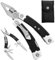 HANSHI G10 Griff Multitool Zange mit YG10 Wolfram Stahl austauschbare Drahtschneider 12 in 1 Multi Tool Taschenmesser mit Sicherheitsschloss, Säge, Bottel Opener für Camping, Überleben (schwarz)