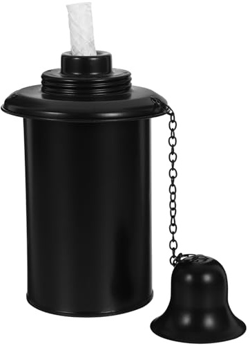 Hemobllo Garden Torch Canister Torch Container with Wick and Metal Cap Easy-Fill Supplies for Patio Backyard and Garden Outdoor Lighting