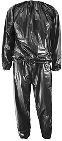 Fitness-Anzug Sauna-Anzüge Hochleistungs-Fitness Gewichtsverlust Schweiß Sauna Anzug Übung Fitnessstudio Anti-Rip Black XL