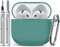 Inesore Compatible with Airpods 4 Case Cover,Silicone Protective Case for Apple Airpods 4 Active Noise Cancellation, Support Wireless Charging and Front LED Visible, with Cleaner Pen,Green
