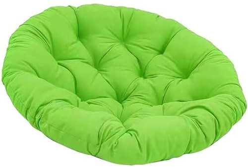 Rundes Sitzkissen für Gartenschaukel, 60 x 60 cm, wetterfest, für drinnen und draußen, Sitzkissen für Zuhause und Außenbereich