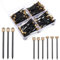 Oruola 150pcs Picture Nails for Walls,Wall Pins for Hanging,Picture Hang Nail with Brass Head,Durable Nail for Hang Pictures,Black Decorative Pins with Storage Box