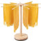 VAVPUP Rotary Pasta Drying Rack with 9 Drying Rods,Wood Noodle Dryer Rack for Large Storage,Efficient Detachable Noodle Hanging Rack for Homemade Fresh Spaghetti,Easy Storage and Quickly Set Up