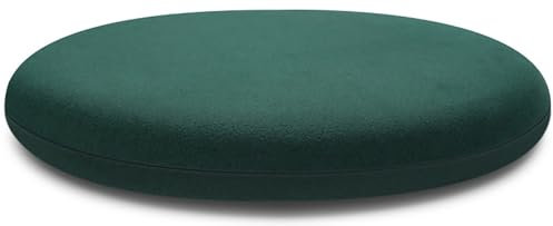 moismk Sitzkissen Rund 40cm/35cm/45cm, Stuhlkissen Gartenstuhl Stuhl Polster Kissen Filzkissen für Bürostuhl Mit Unsichtbarem Reißverschluss (Green,Diameter: 40cm)