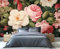 YXQAIED Pink Rose Wallpaper, Pastoral Floral Removable Wallpaper European Floral 3D Wall Murals Decal for Living Room Tv Background Wall, 200x140cm