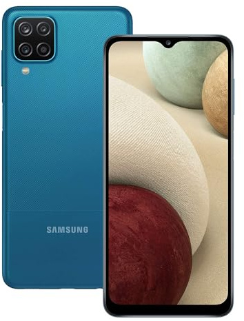 Samsung Galaxy A12, 64 Go, Smartphone Déverrouillé, Bleu (Reconditionné)