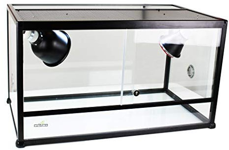 Reptiles Planet - Terrarium Aluminium Elegance - Couleur Noir - 100 x 45 x 50 cm