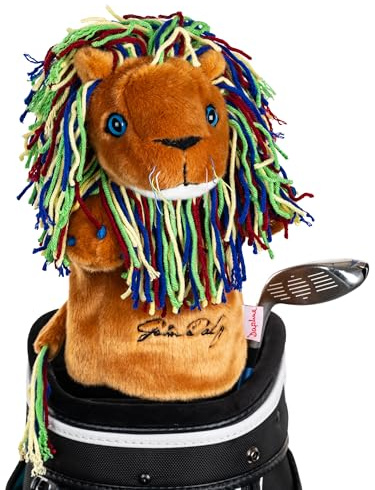 Daphne's Headcovers Unisex-Erwachsene John Daly Schlägerhaube Löwe, Braun, 460cc