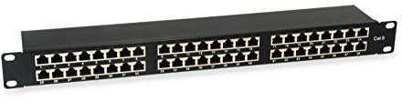 Equip Panneau de Brassage 48 x RJ45 Cat6 19 1HE Gris