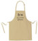 Wolimbo Kochschürze mit Namen - khaki - Grillschürze Küchenschürze personalisiert mit verstellbarem Nackenband - Schürze selbst gestalten mit Motiv