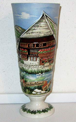 Erdinger Sammelkrug/Weissbierkrug/Weissbier Bauernhaus Schwarzwald / 1990 / Glas/Gläser