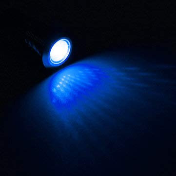 C-FUNN 12 V 12 mm LED-Armaturenbrett-Warnblinker – Blau