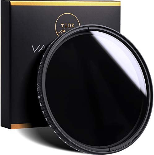 Tide Optics Filtro ND variabile da 37 mm (ND2 - ND400) Filtro lente circolare a densità neutra