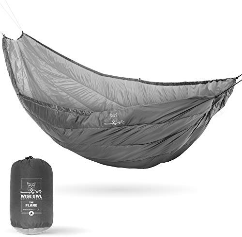 Wise Owl Outfitters Hängematte Underquilt - Isolierte Campingdecke für warmen Schlaf - Passt unter Hängematten - Ultraleicht, Wasserabweisend & Packbar