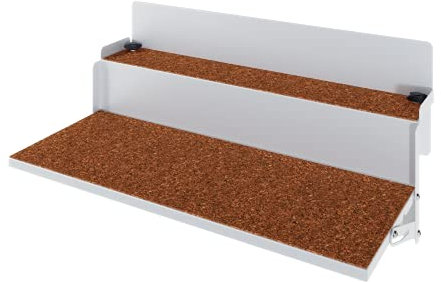 LEVIRA Beistelltische, Balkonhängetisch Klappbar, Balkontisch Hängetisch ForFun, 64 x 35 x 29 - Weiß