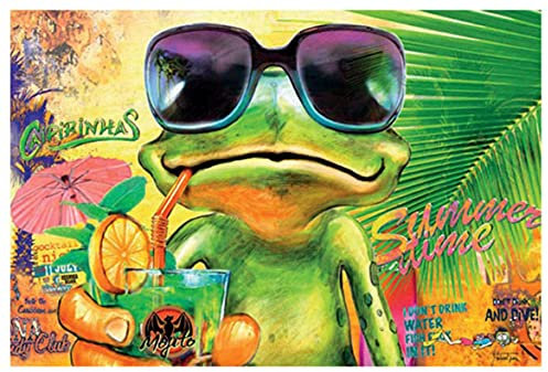 Metall Schild 20x30cm Summertime Bar Strand Cocktail Caipirinha Mojito Blechschild