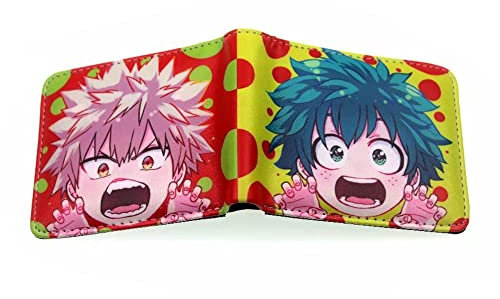Zhongkaihua My Hero Academia Geldbörse MHA Merch Anime Figuren Gedruckt PU Leder Karte Geldbörse Münzfach Geschenk für Weihnachten Geburtstag, Typ 6, 17* 15* 15cm,