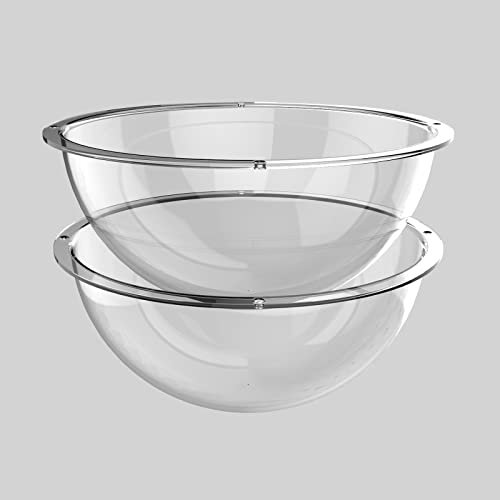 MiDube Couchette de réchange pour Arbre à Chats, Demi-sphère en acrylique avec bord pour bricolage Transparent 300 mm Diameter, Hamac Montage Facile, 2pcs, (Cat bed)