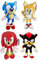 ENVI Sonic The Hedgehog Plüsch-Spielzeug, 30,5 cm, Sonic Tails Knuckles Shadow (Sonic Set von 4 NWP>)
