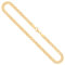 EDELIND Goldkette Damen Herren 375 Echtgold - 3.9 mm Zwillingspanzerkette Gelbgold 45 cm - mit stilvoller Geschenkbox