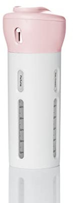 Botella dispensadora de viaje 4 en 1 a prueba de fugas para artículos de tocador, lociones, champú, acondicionador, crema de protección solar. Aprobado por la TSA. Transporte de avión (rosa)