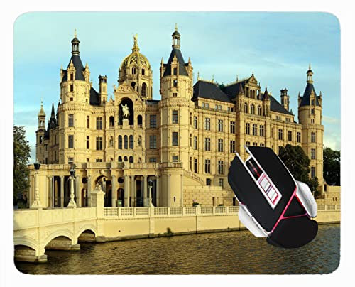 YENDOSTEEN Non-Slip Rubber Gaming Mouse Pad,City House Building Beach River Office Mouse Pad 220 * 180 * 3 mm