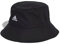 adidas Unisex Classic Cotton Bucket Hat, Black / White, S