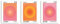 KEUSPI Angel Numbers 111 222 333 Number Intuition Pink Orange Aura Energy Y2K Gradient Wall Art Poster Prints for Bedroom Dorm Decor,Spiritual Decorations Poster, ungerahmt, 30,5 x 40,6 cm, 3 Stück