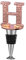 WishDeco Flaschenverschluss, Sektflaschenverschluß, Weinverschluss, Verschluss Weinflasche, Flaschenstöpsel, Prosecco Geschenk für Weinliebhaber, Geschenk-Box, Rosévergoldung, Anfangsbuchstabe H