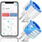 SURFOU Prise Connectée WiFi Intelligente Type E, Programmateur Electrique, Compatible avec Alexa et Google Assistant, Prise Programmable avec Minuteur et Télécommande, App Tuya/Smart Life, Lot de 2