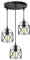 Tsling 3-Flammig Pendelleuchte Schwarz,LED E27 Vintage Decken Hängelampe mit Käfig Lampenschirm Metall,Verstellbar Kabel,Industrielle Esstisch Hängeleuchte für Wohnzimmer Schlafzimme Haus Büro Flur