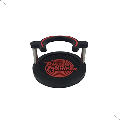 KuGuo The Force Tamper Professional Edelstahl Espresso und Silikon Anti-Rutsch geruchloser Kaffee Tamper Stand Pro