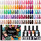 Phoenixy Gel Nail Polish Set - 50pcs UV Nail Polishes 7ml Nail Varnish with Base Top Matte Glitter Coat Gel Polish Set Nail Varnish Sets Gift for Women
