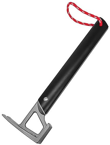 Mwqenxes 1 Stück Schwarzer Multifunktionshammer Camping Zelt Baldachin Nagelzieher Hammer Hammer Schwarz