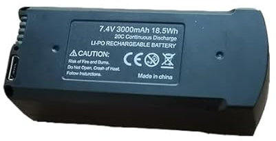 DYTJCL Genuine 7.4V 3000mAh V168 Pro Max GPS Drone Battery V168 RC Quadcopter 3.7V 2000mAh V168 Spare Battery Dron Parts Accessories (Color : GPS 3000mAh 1B)