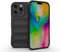 EASSGU Funda para Smartphone, Compatible with iPhone 16 Pro (6.3 Inches) Soft TPU Silicona Antigolpes Carcasa - Negro