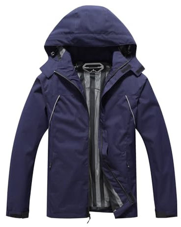 KBOPLEMQ Softshell Jacke Damen Wasserabweisend Atmungsaktiv Outdoorjacke mit Kapuze Wanderjacke Softshelljacken Mäntel Herbst Übergangsjacke Angeln Jagd Jacke Unisex Winddichte Funktionsjacke