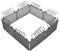 LONESTAR Klemmbausteine City Bauzaun Set, 8 Zaunelemente mit Stacheldraht, dunkelgrau hellgrau, Absperrung für Baustelle Gehege Diorama, kompatibel, langlebiges DIY Zubehör, ab 14 Jahren