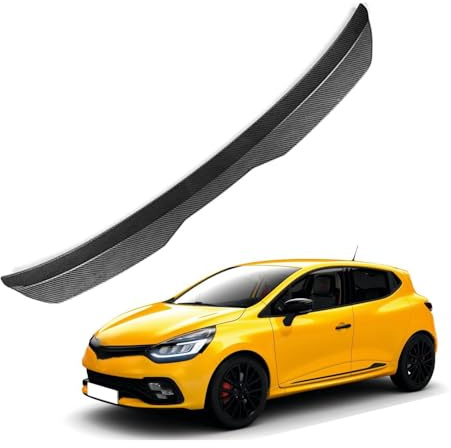 Auto Spoiler posteriori per Ren-ault Clio 4 IV 2012 2013 2014 2015 2016 2017 2018 2019 2019 Nastro Installare Adesivo,ABS Alettone Tetto Posteriore Tuning Ala Styling Accessori