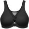 MELENECA Women's Front Fastening Bras Plus Size Unlined Underwire Back Support Posture Bra Black 48C