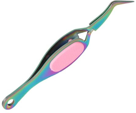 Pince à épiler à bout incurvé pour bijoux, perles, pince à épiler à bout pointu unisexe